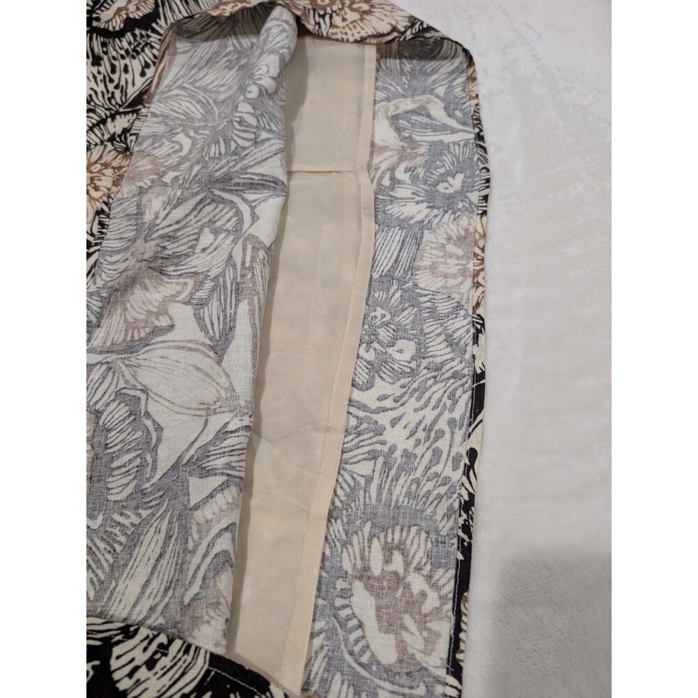 Cato Floral Midi Skirt Womens Plus Size 18/20W Multi-color Linen Blend A Line - Picture 5 of 10